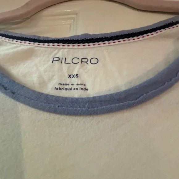 Anthropologie Pilcro White Graphic Tee - size xxs. NWT - Picture 2 of 4